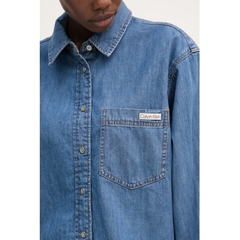 Calvin Klein риза дамска от деним (LV047F790G)