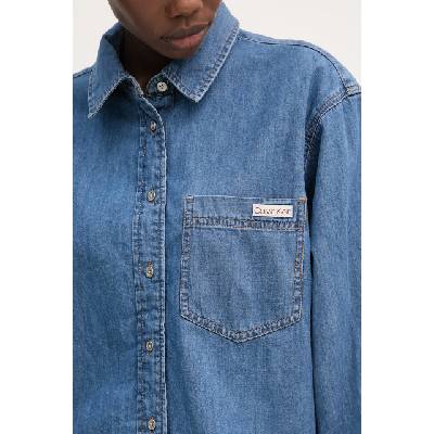 Calvin Klein риза дамска от деним (LV047F790G)