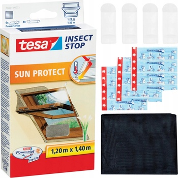 Tesa Síť proti hmyzu do střešního okna COMFORT, odráží sluneční paprsky, 1,3m x 1,5m