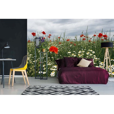 DIMEX ART Самозалепваща се флизелинова фототапета цъфтяща лятна поляна 375 x 250 см