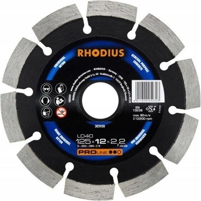 Diamantový kotouč LD40 125x12x2.2 PRO RHODIUS