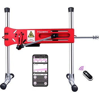 Image 1 of HiSmith HS13-APP Premium Sex Machine with Remote and App Red