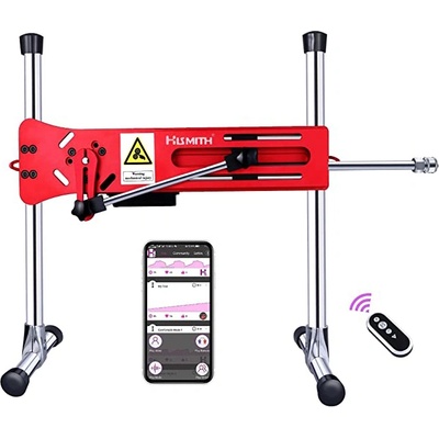 HiSmith HS13-APP Premium Sex Machine with Remote and App Red