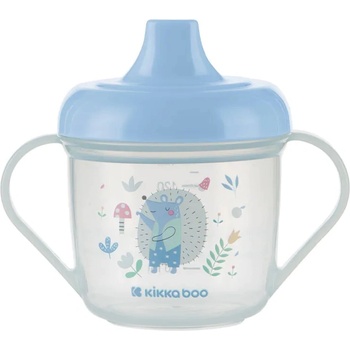 KikkaBoo Чаша с твърд накрайник KikkaBoo - Forest Party, Blue, 150 ml (31302030075)