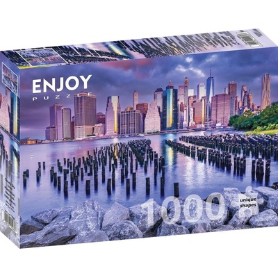 Enjoy Cloudy Sky Over Manhattan New York 1000 dielov