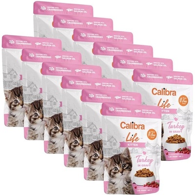 Calibra Cat Life Kitten Turkey in gravy 12 x 85 g