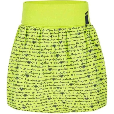 Loap dievčenská sukňa svetlo zelená čierna