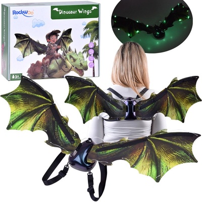 JOKO Svietiace Pohyblivé Dračie Krídla DRAGON s LED svetlom + Dračie Zvuky