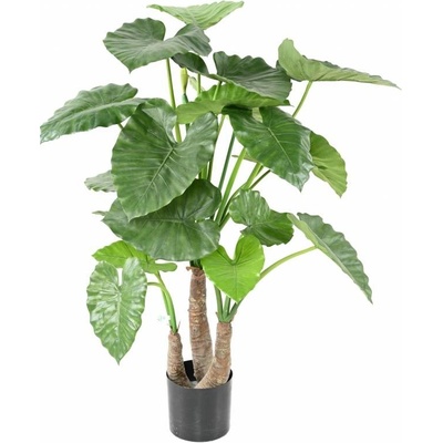Luxusní umělá květina Alocasia 3 kmeny, 120cm
