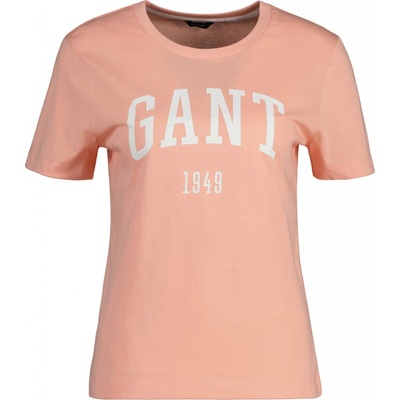 Gant tričko LOGO SS T SHIRT oranžová