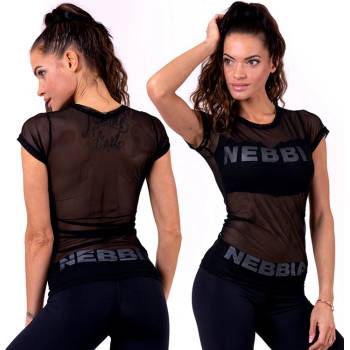 Nebbia Flash-Mesh tričko 665 černá
