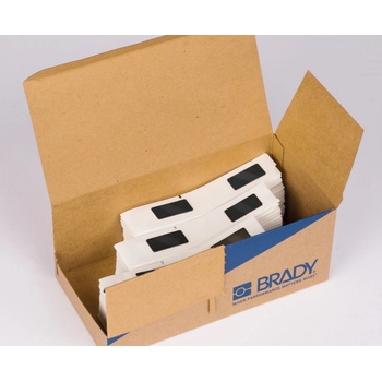 Brady M6-07-7593-BK / 312034, Етикети за подмяна на гравирани табели, 18 mm x 35 mm (312034)