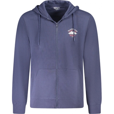 Wrangler MEN'S ZIP-UP Sweatshirt BLUE modrá
