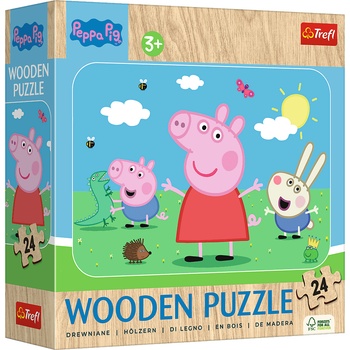 Trefl - Puzzle Peppa Pig: Meet lovely Peppa wooden - 1 - 39 piese