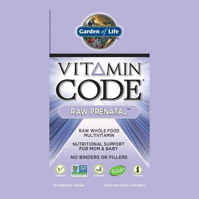 Garden of Life Vitamin RAW Prenatal 180 kapsúl