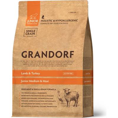 Grandorf Junior Lamb & Turkey - Хипоалергенна храна за млади кучета с агнешко и пуешко месо (3 кг / 10 кг)