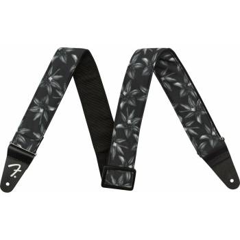 Fender 2'' Hawaiian Strap Black Floral Колан за китара Black (099-0719-006)