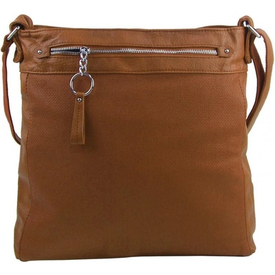 Tessra velká crossbody dámská kabelka D5580 hnědá