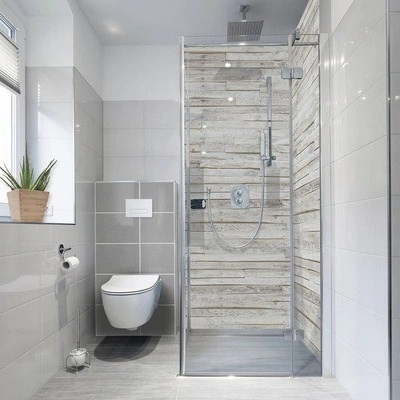 mySPOTTI Samolepiaca PVC tapeta do kúpeľnefresh Wood Planks 100x255 cm