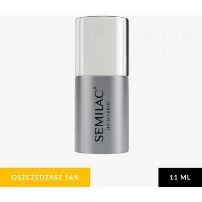Semilac Top Coat Hybridní na Nehty No Wipe Real Color Neutrální 11ml
