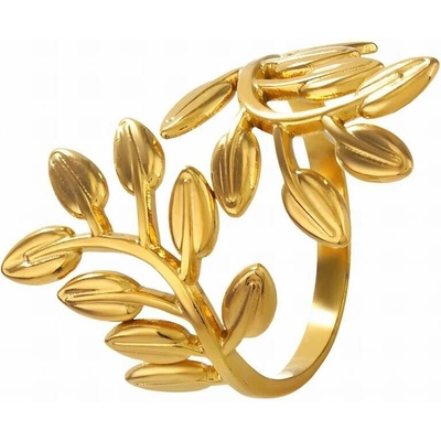 Glanzio Prsteň Golden Leaf 87608