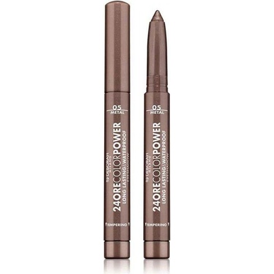 Deborah Milano voděodolný vysouvací oční stín v tužce 24ore Color Power 05 Brown 1,4 g – Zboží Dáma