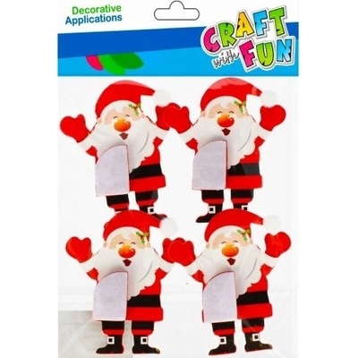 CRAFT FUN dekorácia papierový Mikuláš 4ks