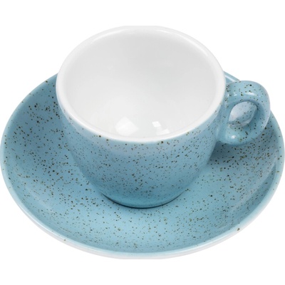 SABBIA tyrkysová šálka s podšálkou na ESPRESSO 70 ml