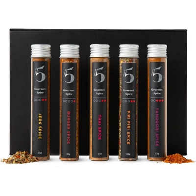 Chilli No5 Подаръчен комплект SPICES, RUBS & SEASONING, комплект от 5 бр. , Chilli No5 (CHISPISET000)