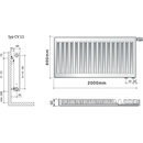 Purmo CV11 600 x 2000
