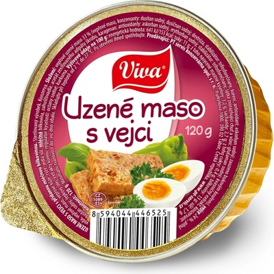 Viva Maso uzené s vejci 16 x 120 g