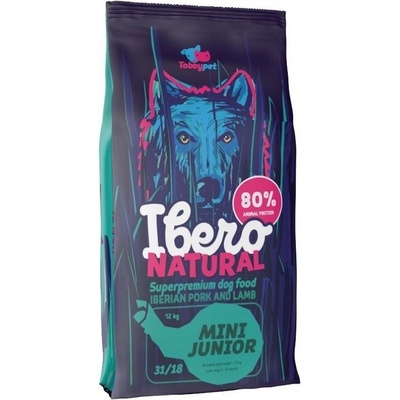 Ibero Natural Junior Dog Mini Pork & Lamb 2 x 3 kg