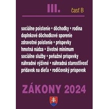 Zákony III. B / 2024 - Sociálne zabezpečenie a príspevky