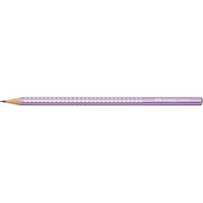 Faber-Castell Графитен молив, B, триъгълен, FABER-CASTELL "Sparkle", лилав металик 118263 (118263)