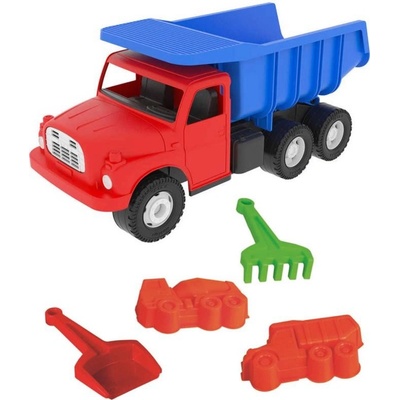 Dino Tatra T148 klasické nákladní auto 30cm modročervená + pískový set 5ks