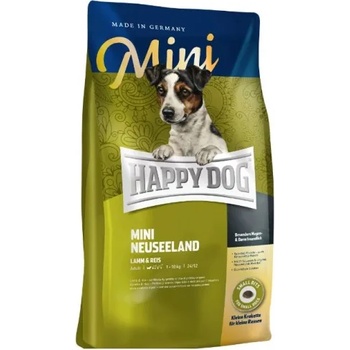 Happy Dog Mini New Zealand - храна за чувствителни кучета от дребни породи, с агне, зеленоуста мида и ориз, 10 кг, Германия - 61226