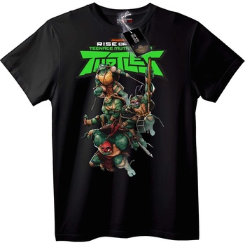 NOONEBRAND Тениска Ninja Костенурки - 2XL, Black