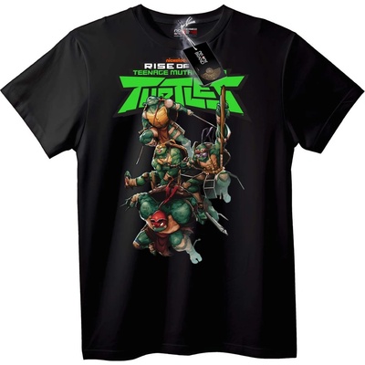 NOONEBRAND Тениска Ninja Костенурки - 2XL, Black