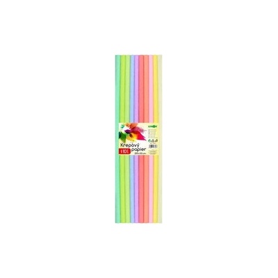 Krepový papír mix pastelové barvy 10ks 940399