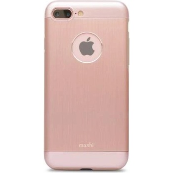 Moshi iGlaze Armour - удароустойчив алуминиев кейс за iPhone 8 Plus, iPhone 7 Plus (розово злато)