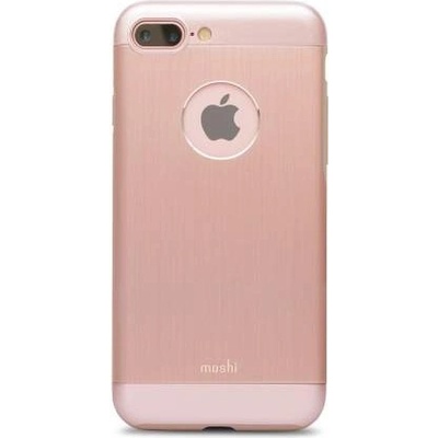Moshi iGlaze Armour - удароустойчив алуминиев кейс за iPhone 8 Plus, iPhone 7 Plus (розово злато)