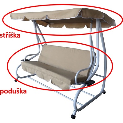 Rojaplast De Luxe Strieška + podušky béžová