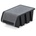 Prosperplast Пластмасова кутийка с капак 195x120x90мм Black (KTR20F-S411)