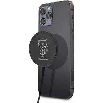 CG MOBILE iPhone 17 KARL LAGERFELD Настолно зарядно устройство 15W, 100cm, ЧЕРНО KLCBMSIKBK (KLCBMSIKBK)