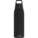 SIGG - Insulated drinking bottle - Thermos bottle Shield Therm One Black carbonated drinks - Leak-proof - Dishwasher safe - BPA-free - 90% recycled stainless steel - Black - 1L - 6052.90