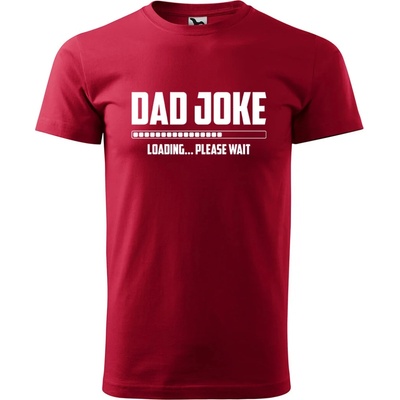 Sablio tričko s potlačou Dad joke loading červené