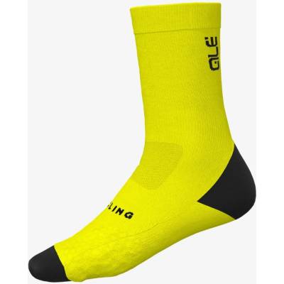 Alé Cycling letné cyklistické ponožky Digitopress Socks fluo žlté