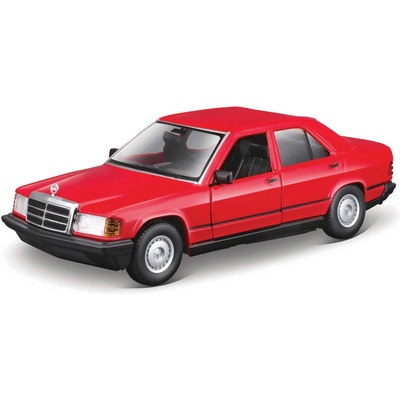 Bburago Autá HOBBY Plus Mercedes-Benz 190 E 2.6 červená 1:24