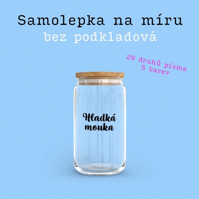 Daniela Design ® Samolepka na míru - bez podkladová Barva: Stříbrná, Velikost: 12 cm, Volba písma: Font 24 – Zboží Živě