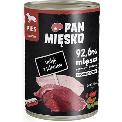 Pan Mięsko s morčacím a jelením mäsom 400 g